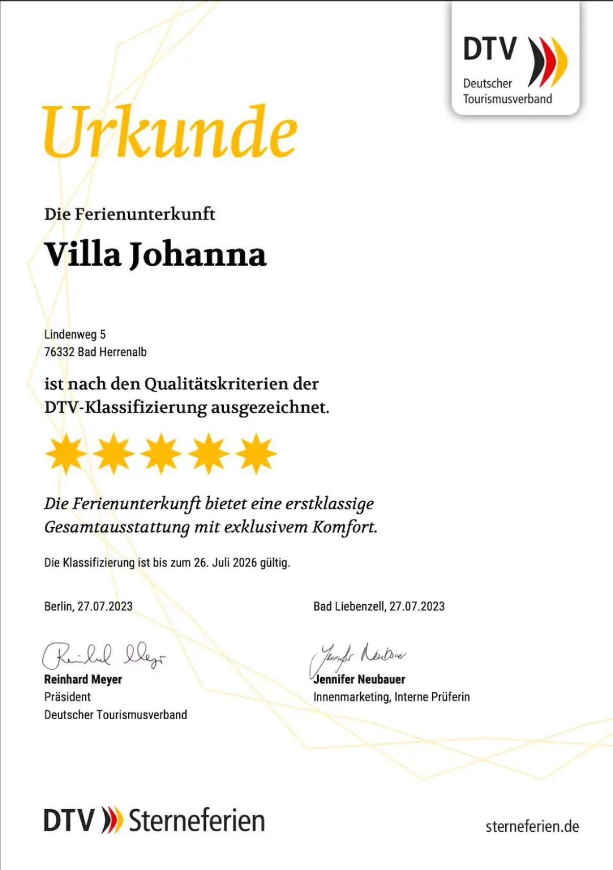 Villa Johanna Бад Хереналб Екстериор снимка